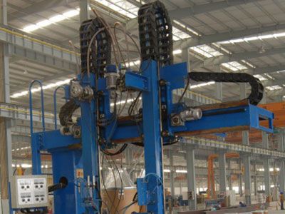 Cantilever type double arc double wire GPW welding machine